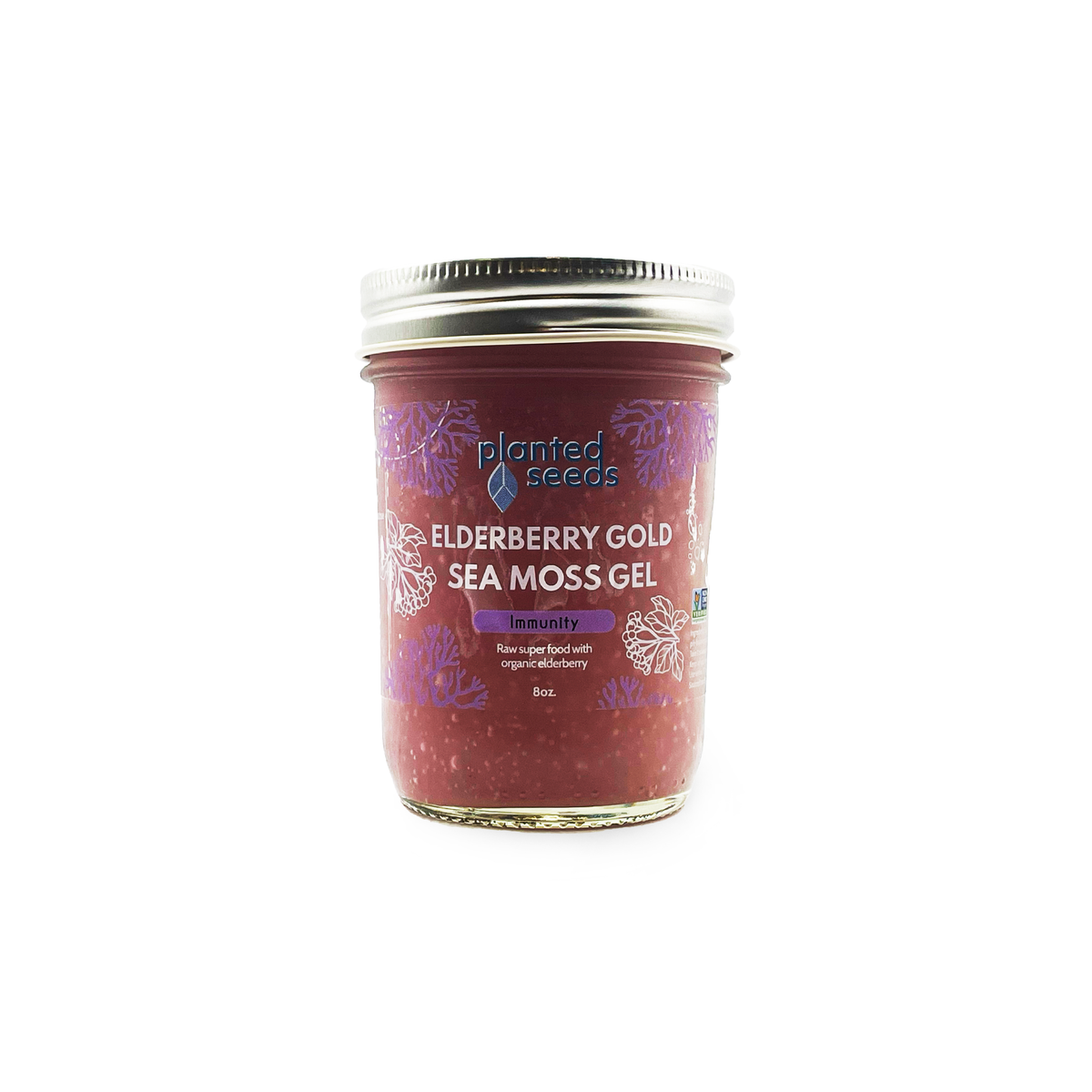 Elderberry Gold Sea Moss Gel - 8oz Jar